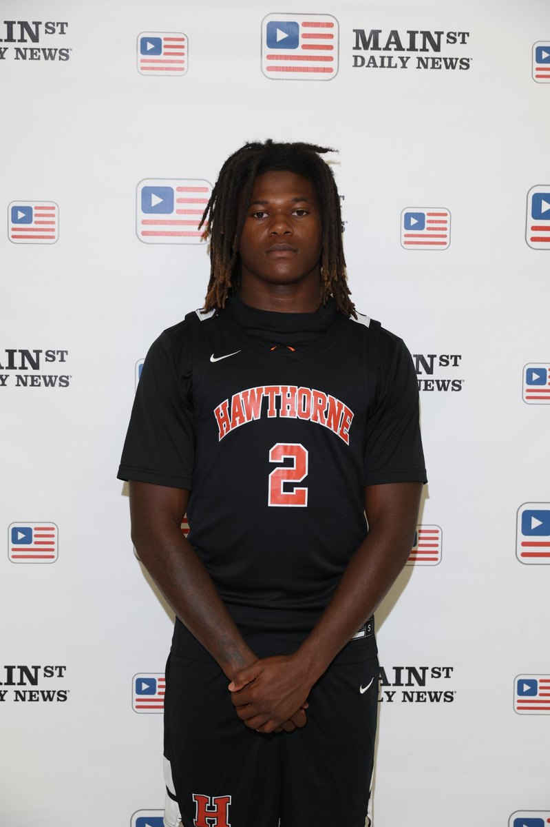 Hawthorne Hornets basketball player media day portrait - KVDVisuals sports photography